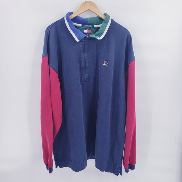 Tommy Hilfiger Other - Tommy Hilfiger Vintage Colorblock Oversize Sweater